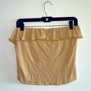 Yellow American Eagle crop top